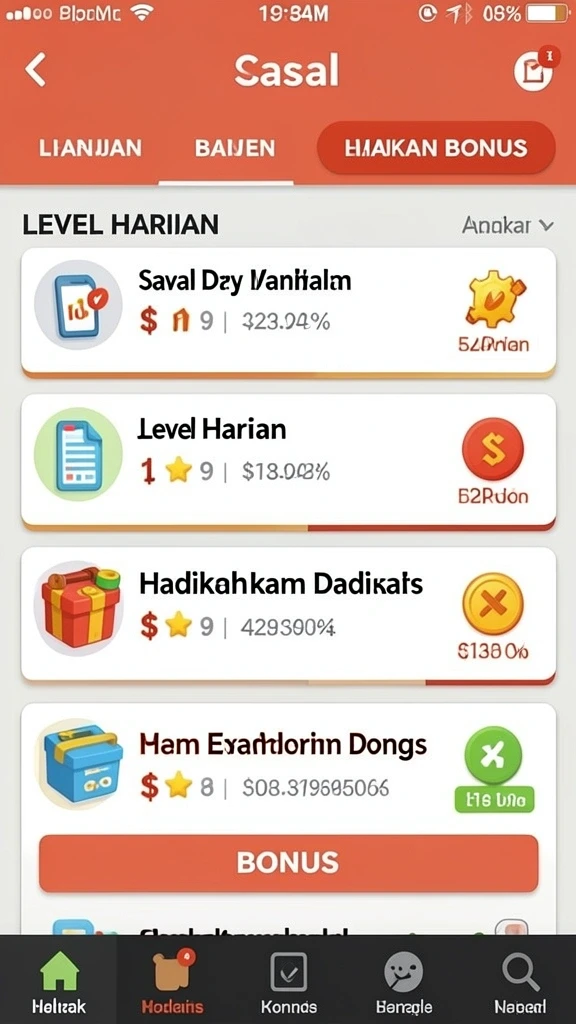 Tampilan antarmuka yang intuitif dan menarik.
