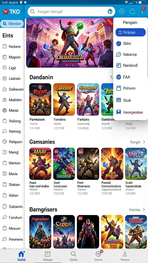 Tangkapan layar menunjukkan tampilan level yang penuh warna.