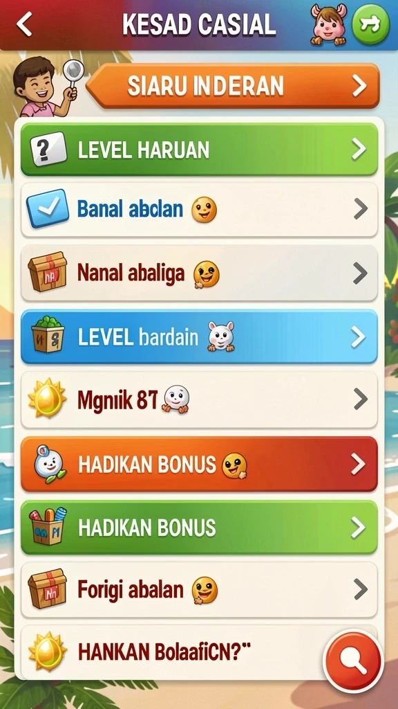 Menampilkan karakter utama dalam aksi.