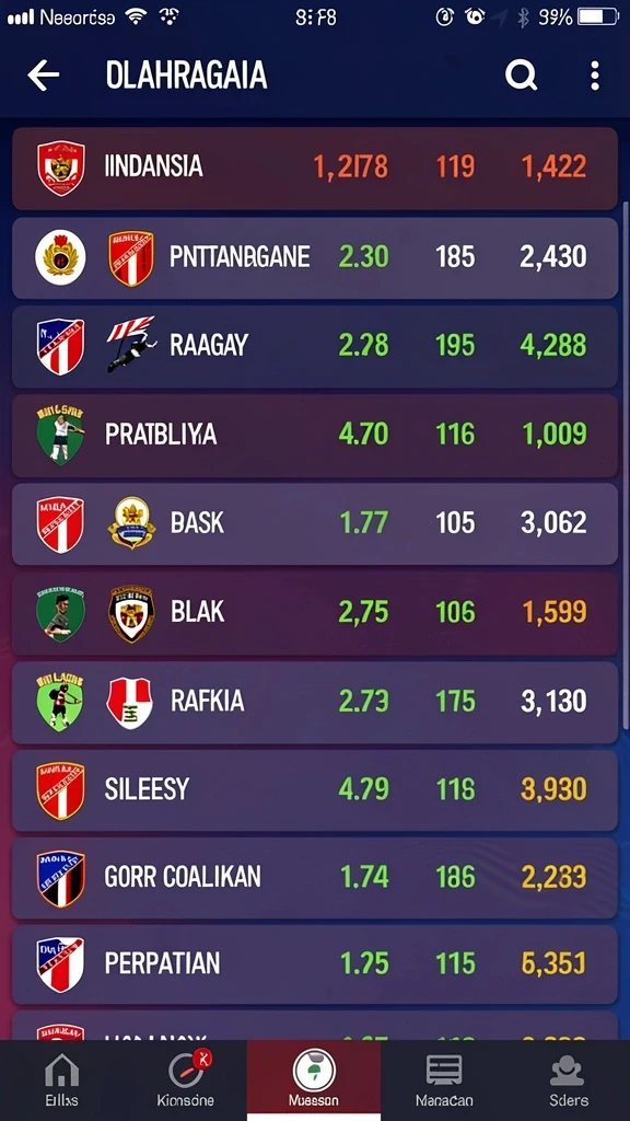 Tampilan dashboard utama BNI789 yang menarik.