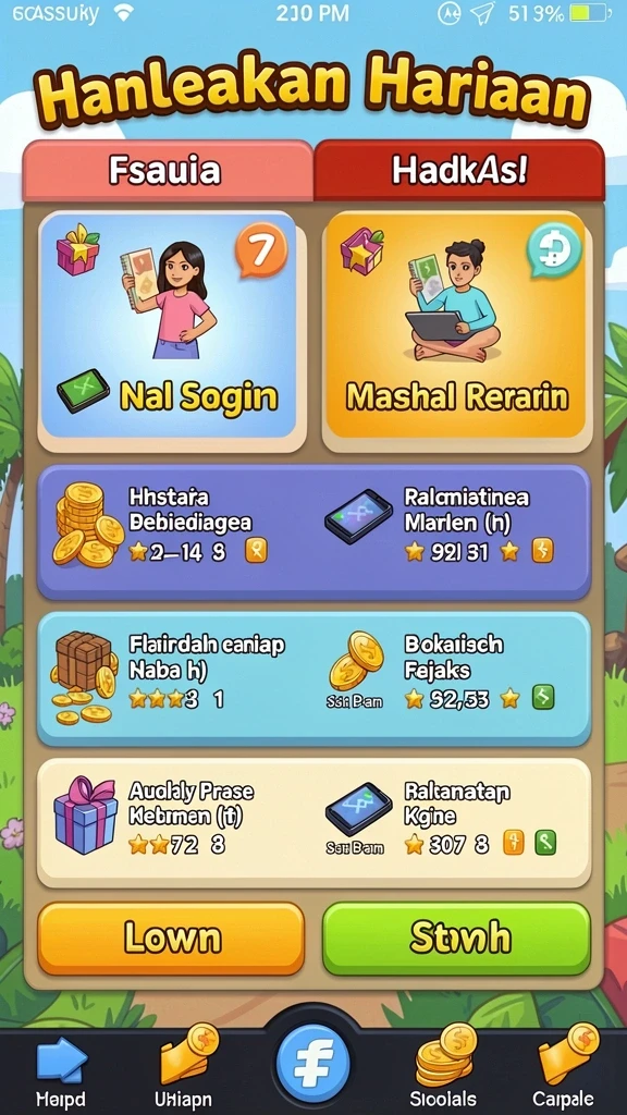 Tampilan antarmuka yang sederhana dan menarik.