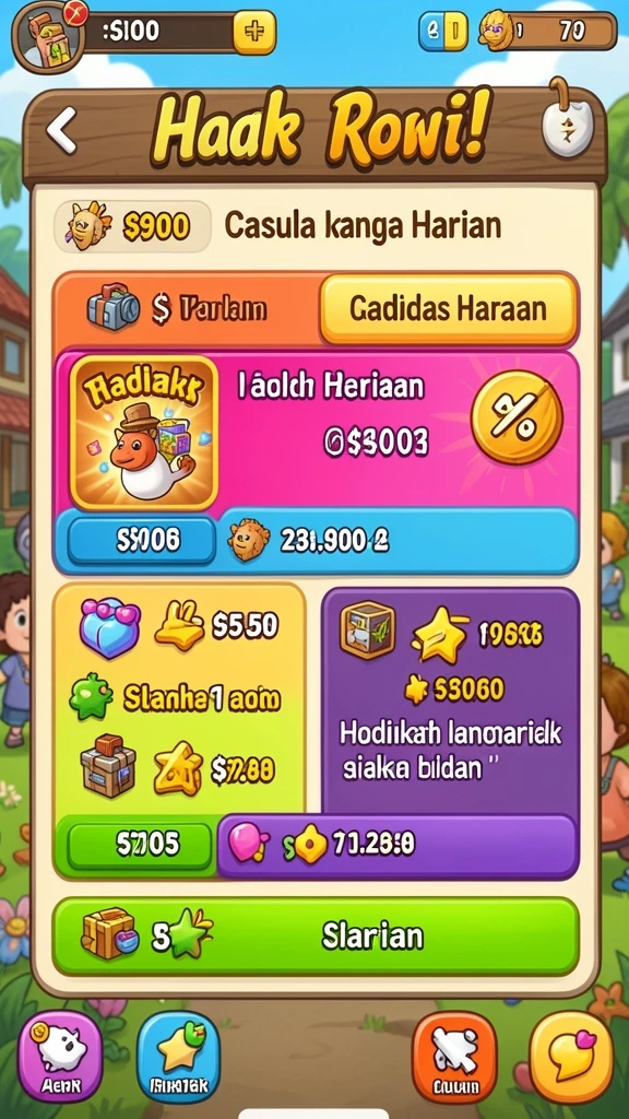 Tampilan antarmuka yang menarik dan modern.