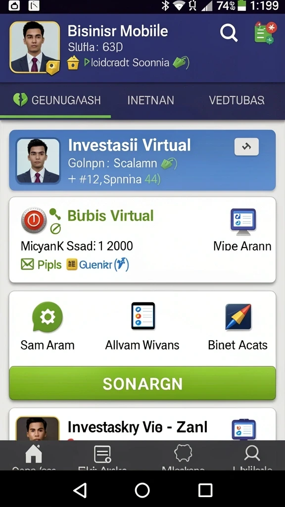 Tampilkan level menantang yang harus dihadapi pemain.