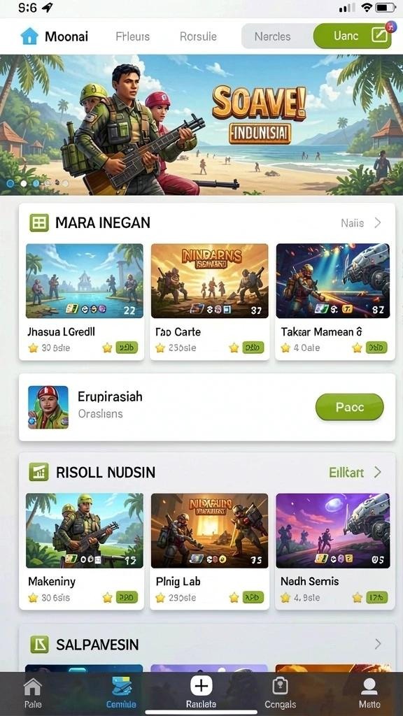 Tampilan antarmuka yang menarik dan mudah dinavigasi.