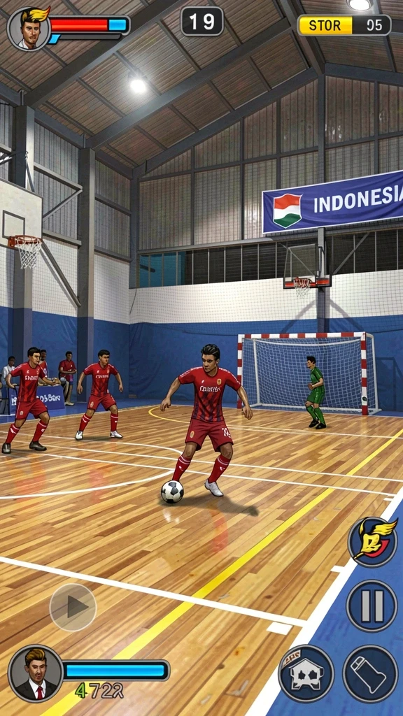 Screenshot menunjukkan karakter utama dalam aksi seru.