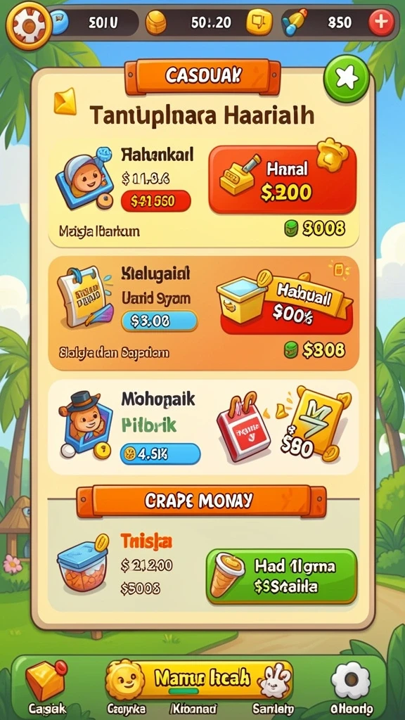 Screenshot memperlihatkan grafis yang memukau dalam GASPOL77.