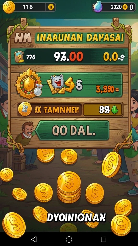 Screenshot menampilkan antarmuka utama GIGA33 yang menarik.