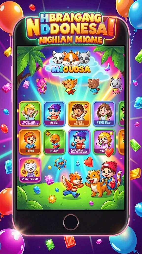 Grafis permainan yang memukau dan penuh warna.