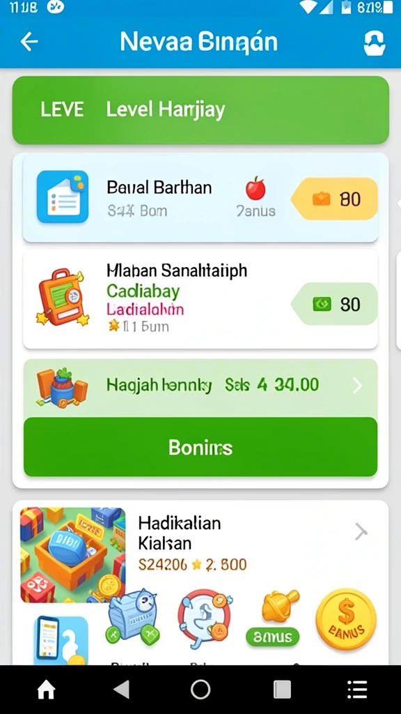 Tampilan antarmuka IDNRAJA yang intuitif dan menarik.