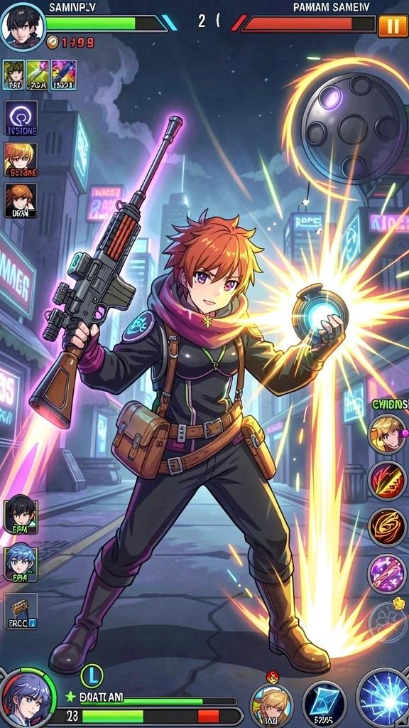 Screenshot menampilkan menu upgrade karakter yang menarik.