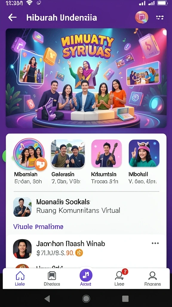 Tampilan antarmuka yang menarik dan user-friendly.