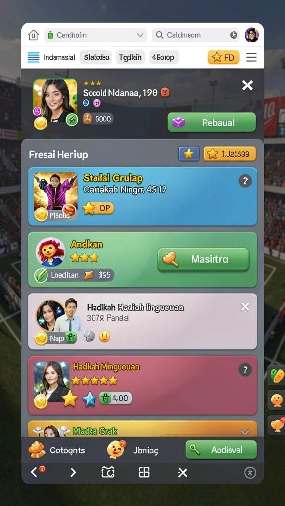 Gambar menunjukkan karakter dengan kemampuan unik dalam LATOTO.