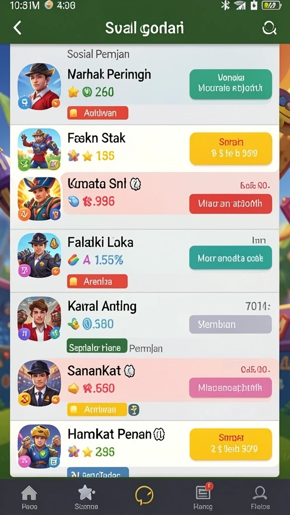 Tampilan awal permainan NV77 yang menarik.