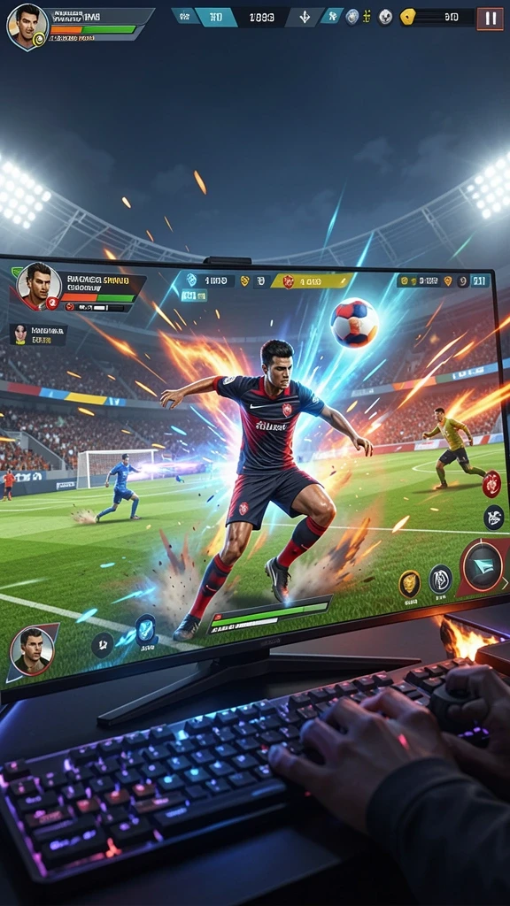 Pemandangan yang menakjubkan dalam game.