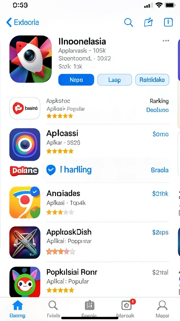 Layar utama PANDAWIN dengan desain menarik dan navigasi yang mudah.