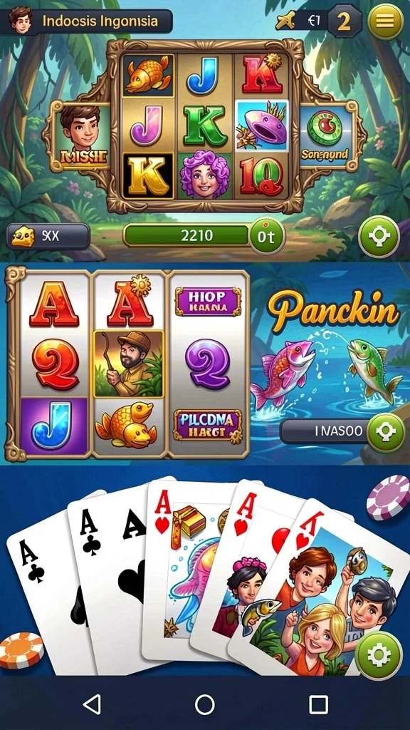Tampilan utama game PP444 yang menarik.