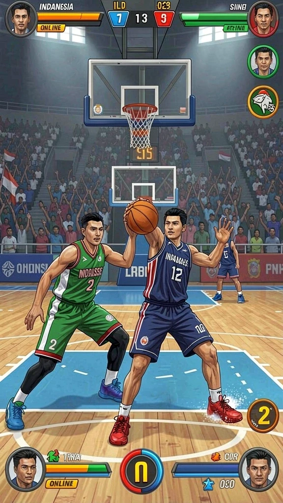 Gameplay yang seru dan mengasyikkan saat bermain bersama teman.
