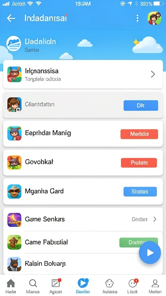 Tampilan grafis yang memukau dalam game.