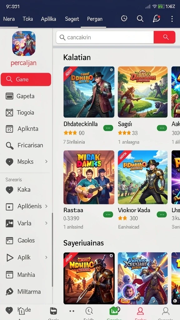 Tampilan grafis yang menawan dan penuh warna.