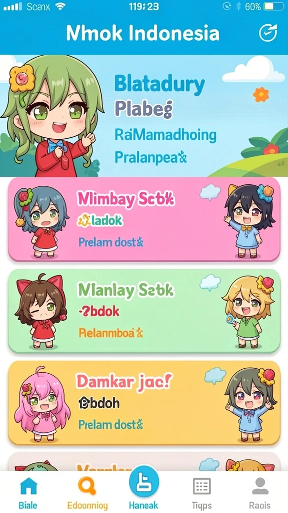 Beragam karakter menarik untuk dipilih dan dimainkan.
