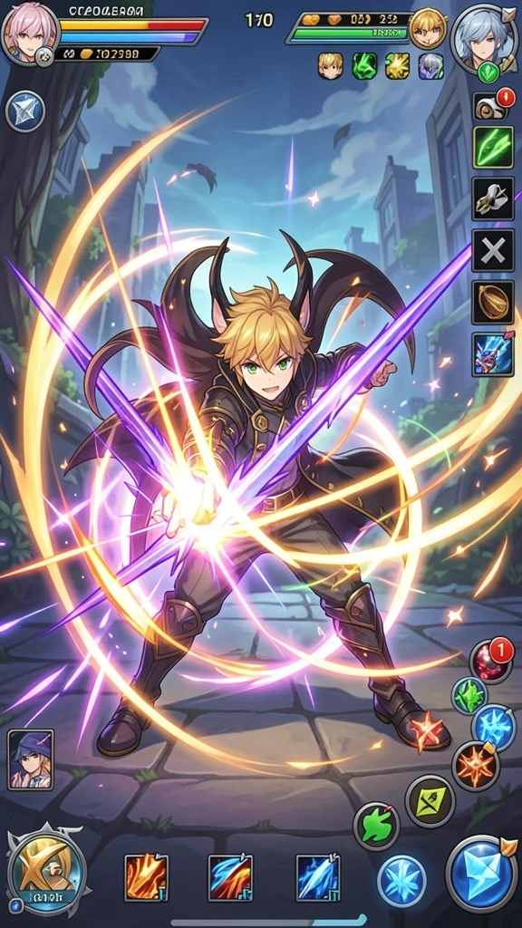 Visual menakjubkan dari dunia fantasi dalam game.